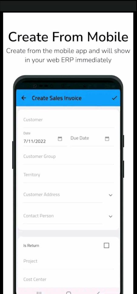 Create Sales Invoice